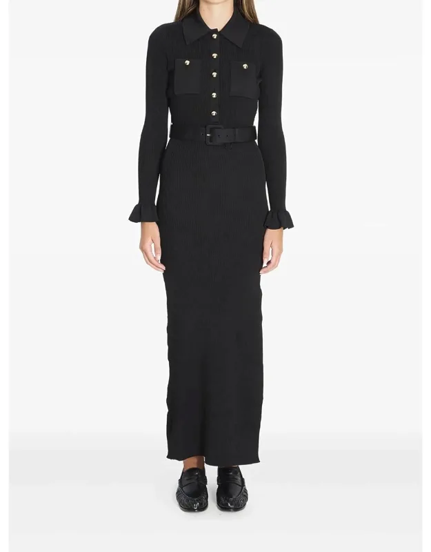 Ribbed Knit Maxi Dress