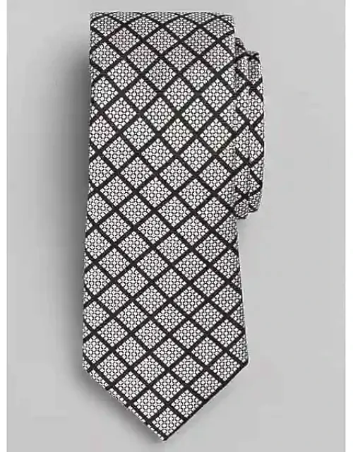 Big & Tall Narrow Grid Micro Natte Tie
