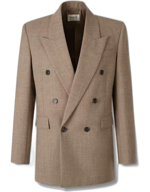 Wool Double-breasted Blazer