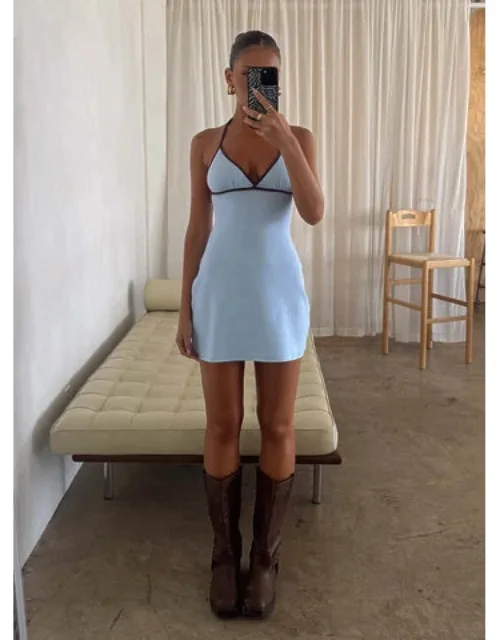 Baseline Halter Rib Mini Dress