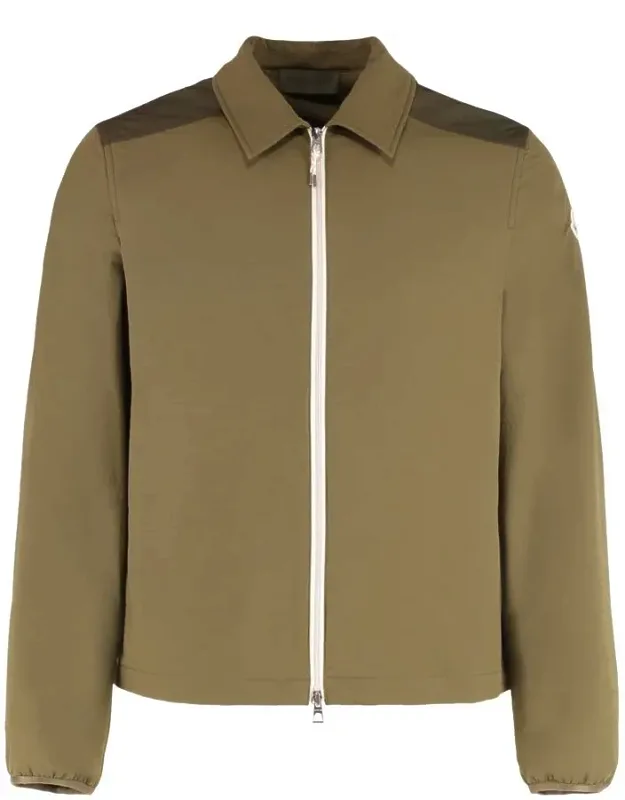 Quilted Seersucker Shirt With Zip
