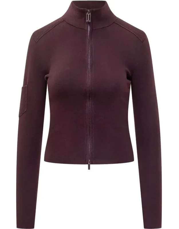 Cardigan With Wool Zip