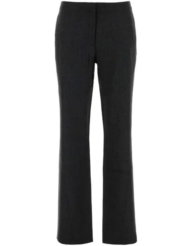 Embroidered Wool Pants