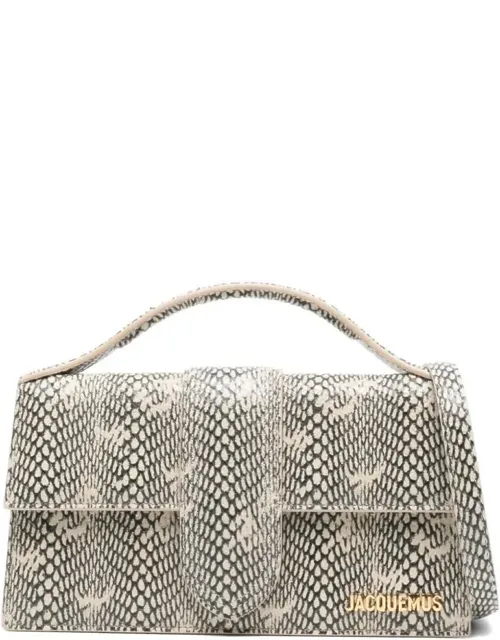 Le Grand Bambino In Cobra-embossed Leather Bag
