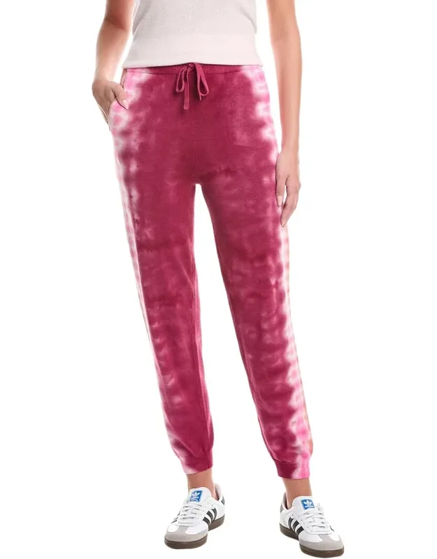 Burn Out Tie Dye Silk-blend Joggers