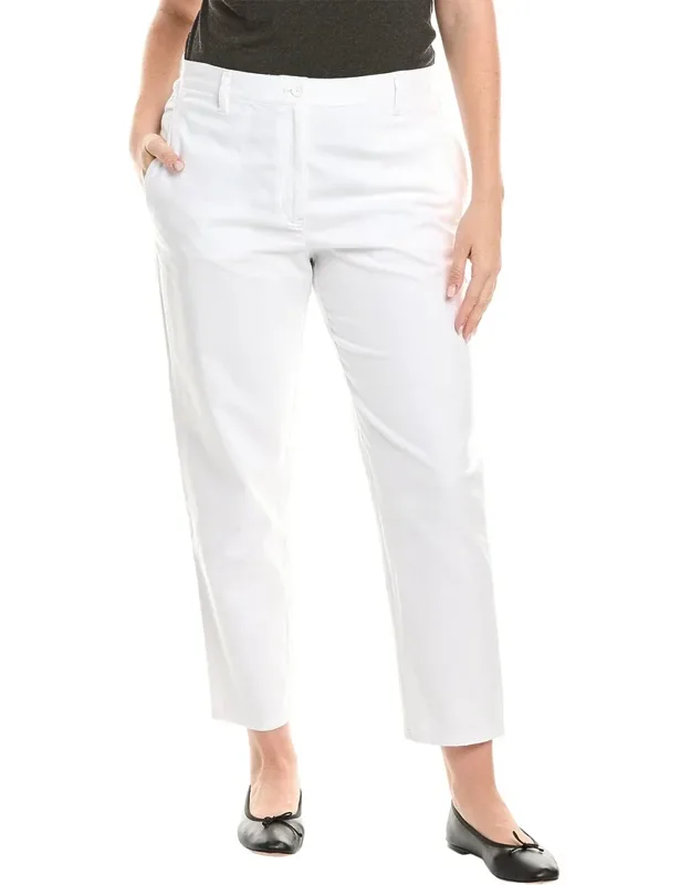 Plus High Waisted Tap Ankle Pants