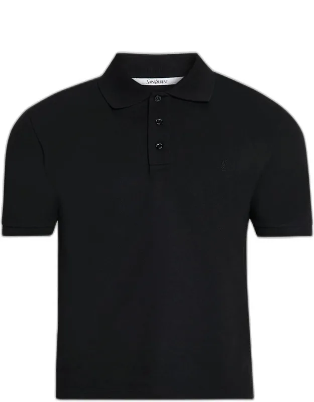 Embroidered Cotton Polo Shirt