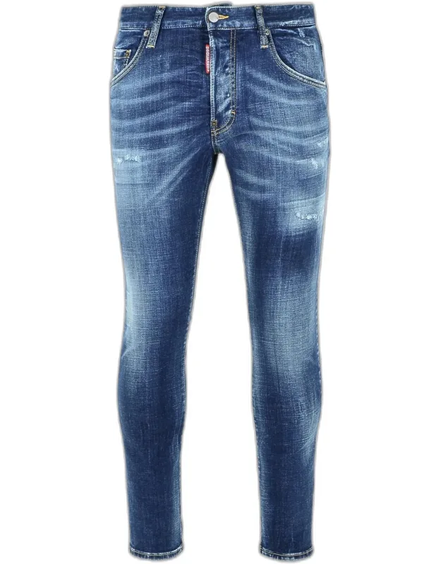 Dsquared2 Cotton Jeans With Button Closure And Flap