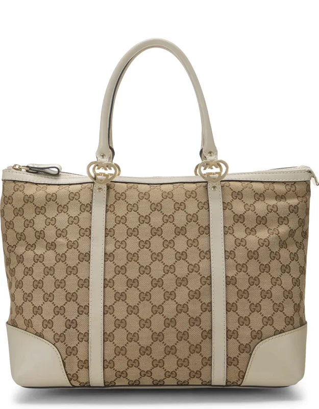 Original Gg Canvas Lovely Heart Tote
