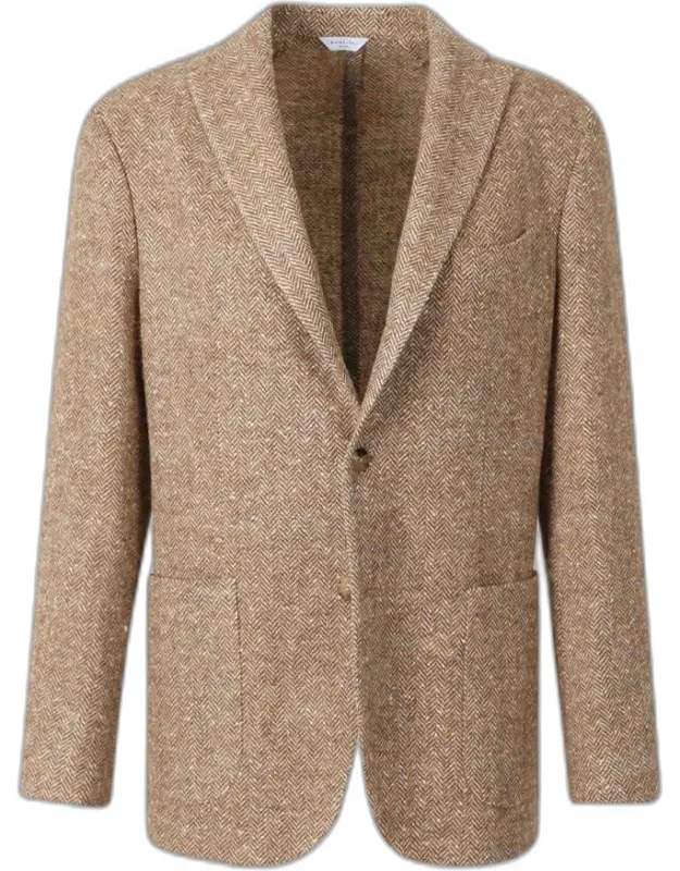 Herringbone Wool Blazer