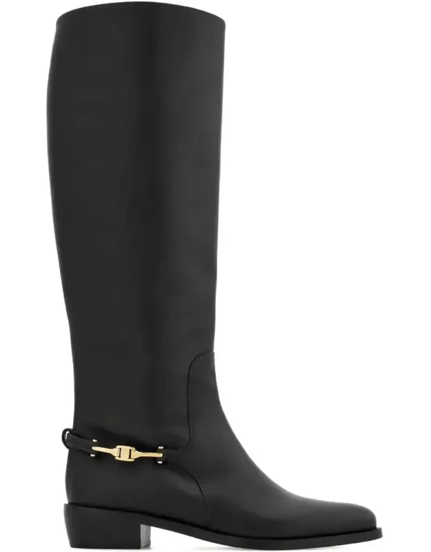 F Buckle Therma Knee Riding Boots