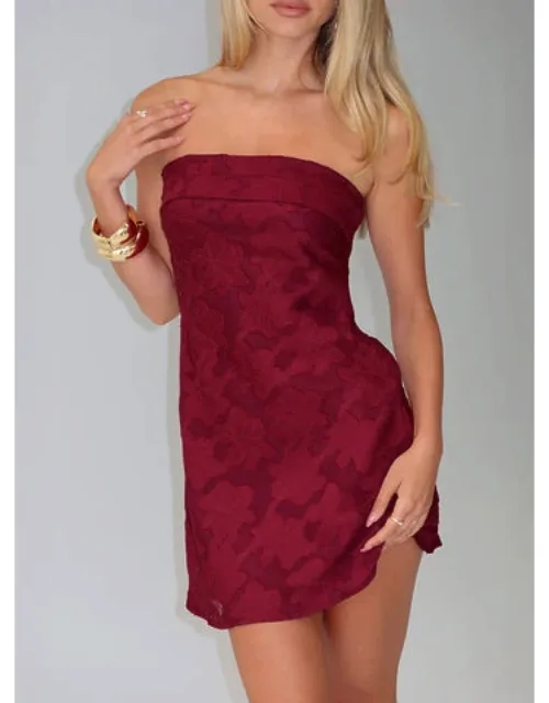 Phillipa Mini Dress Floral Detail, Cowl Back