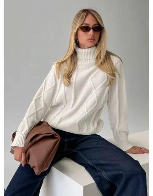 Cable Knit Turtle Neck Sweater