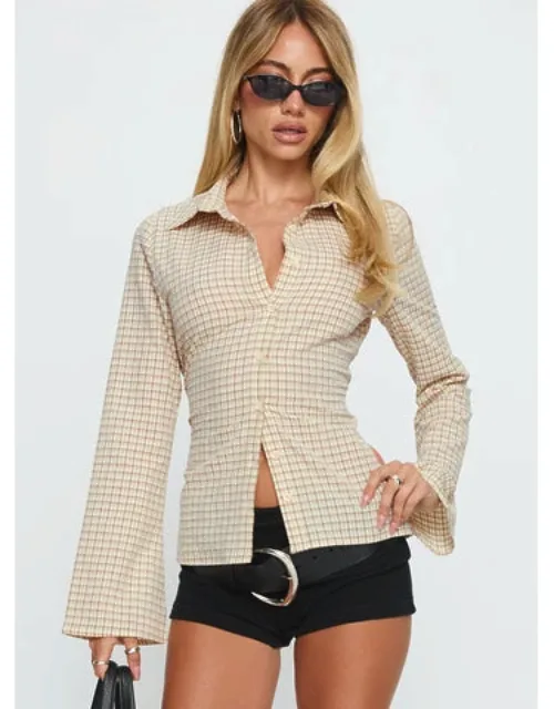 Eryx Tie Back Button Up Top