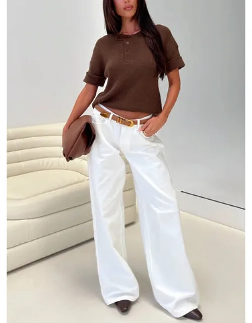 Ramos Low Rise Wide Leg Jeans