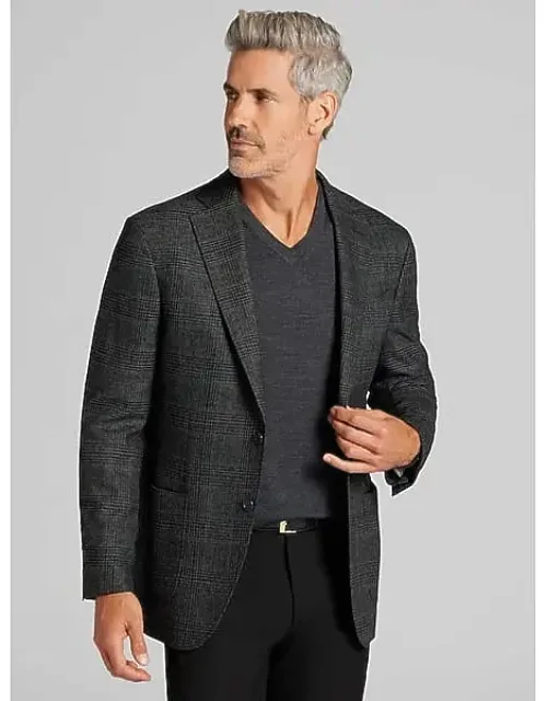 Big & Tall Modern Fit Plaid Sport Coat