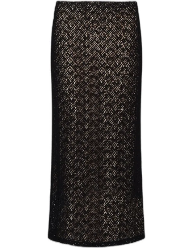 Lace Midi Skirt