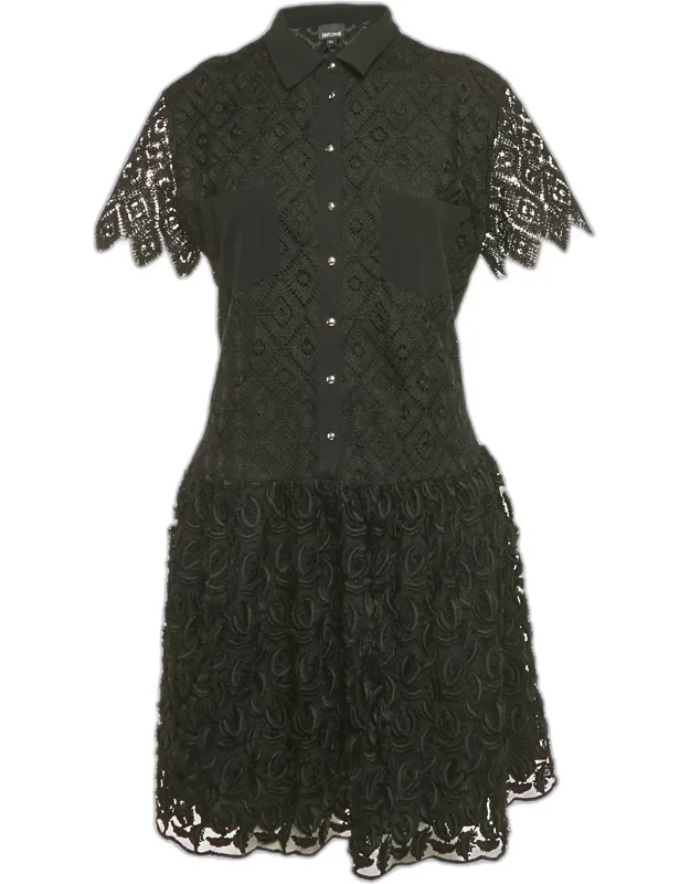 Lace Embroidered Detail Mini Dress