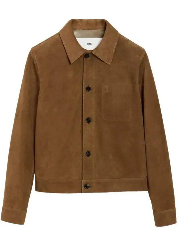Jacket Embossed Logo, Button Fastening