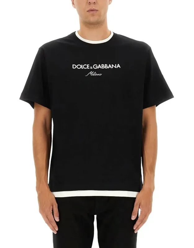 T-shirt With Logo, 100% Cotton