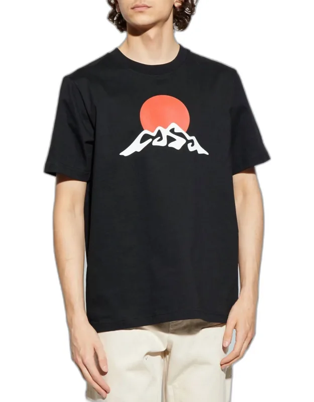 Montagne White Snow Printed T-shirt