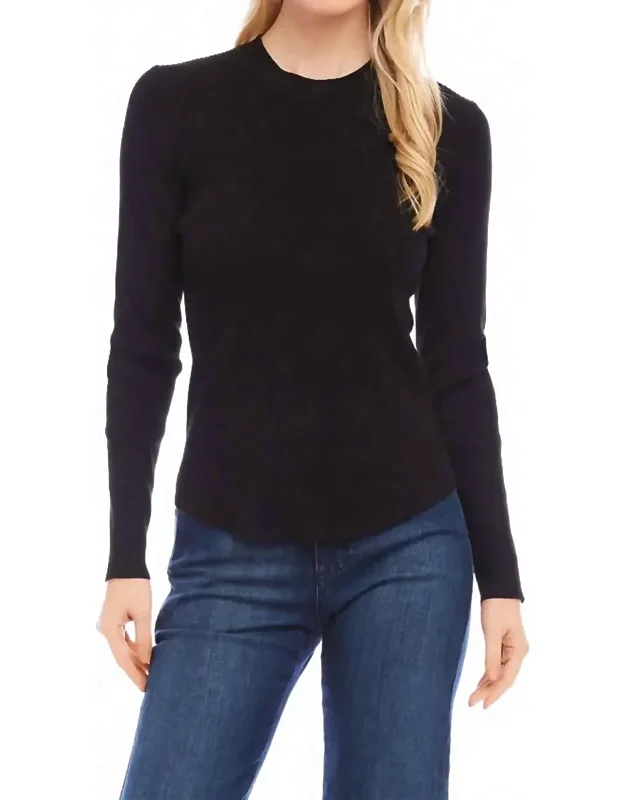 Ribbed Crewneck Sweater