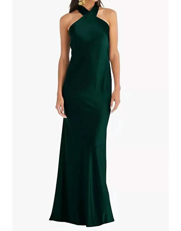 Twist Halter Maxi Dress