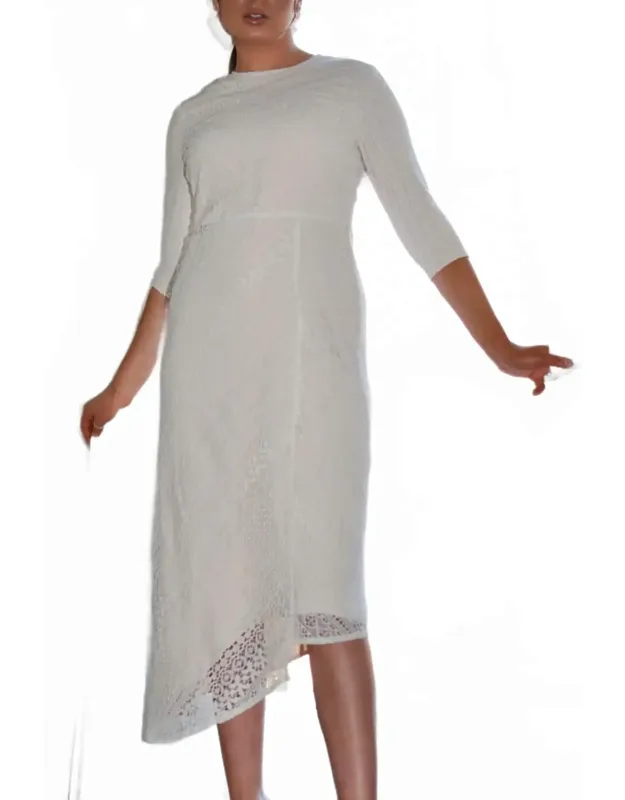 Eyelet Lace Pencil Dress