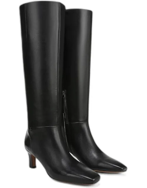 Franco Timmy Knee High Boot With Side Zipper And 2 Inch Heel