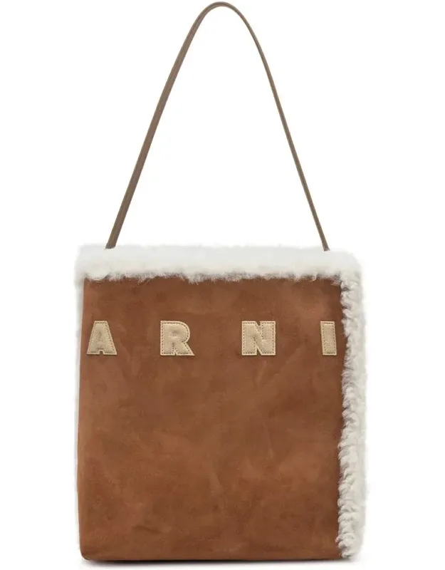 Suede Leather Tote Bag