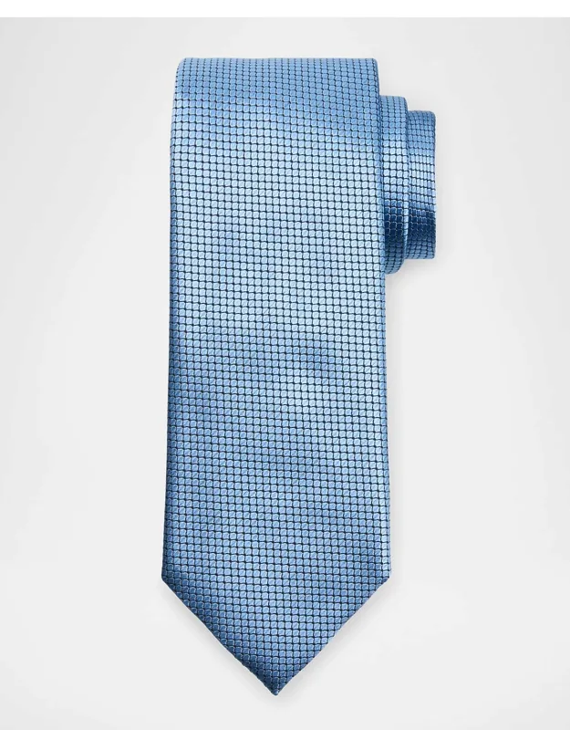 Micro-geometric Jacquard Silk Tie