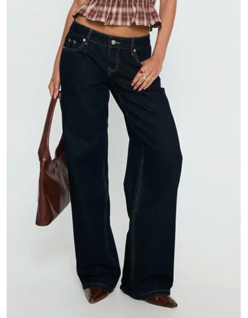 Tidal Wave High Rise Straight Leg Jeans