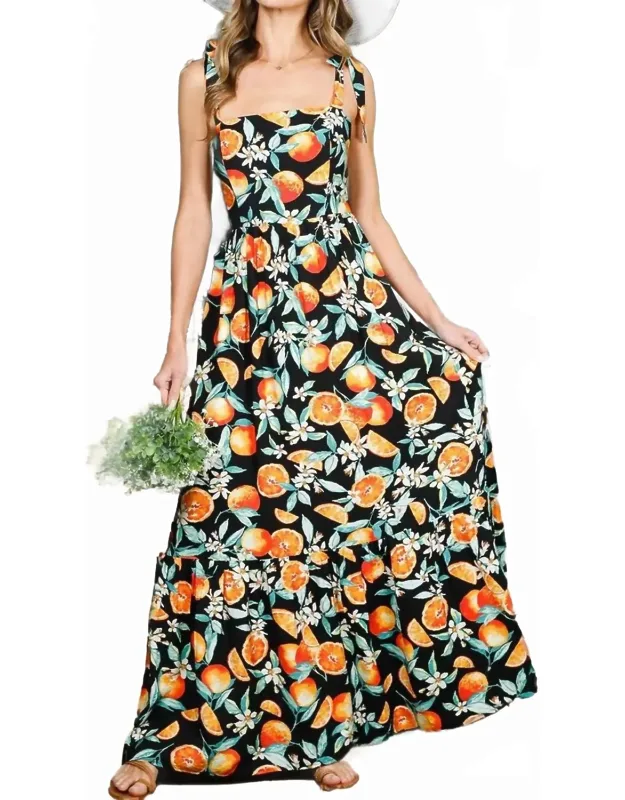 Blossom Square Neck Maxi Dress