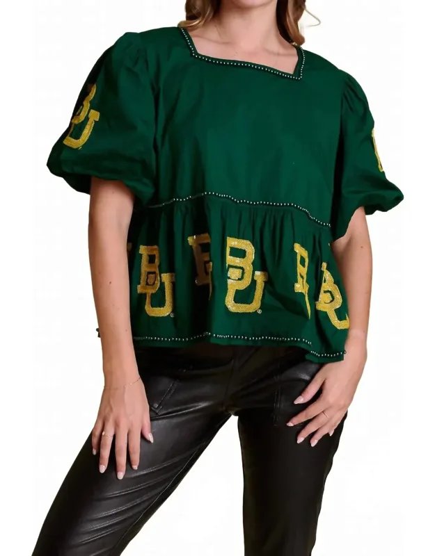 The Puff Sleeve Peplum Top
