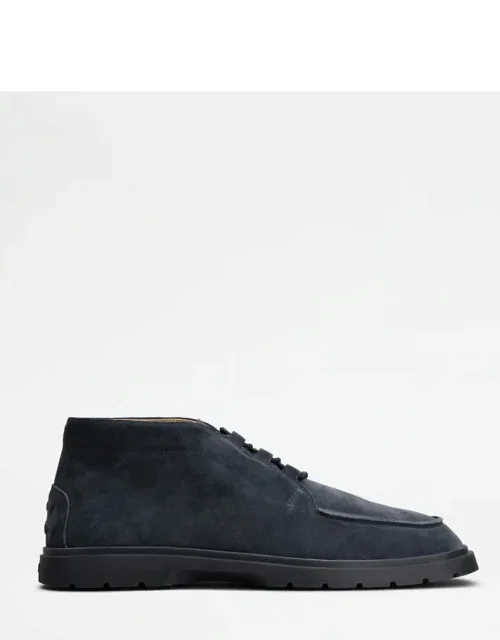 Boots With Elastic Drawstring And Rubber Outsole