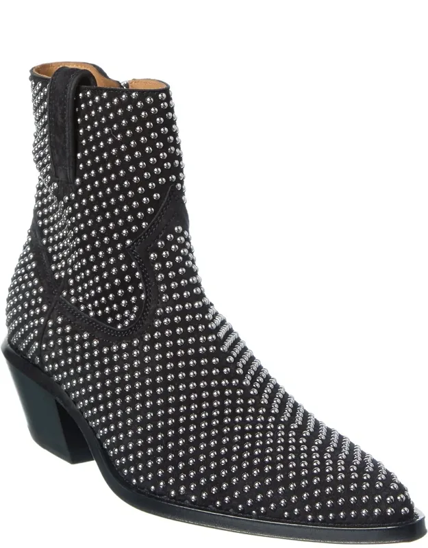 Stud Texas Suede Booties