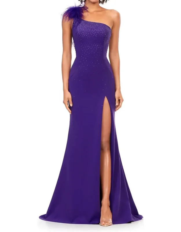 One Shoulder Prom Dress
