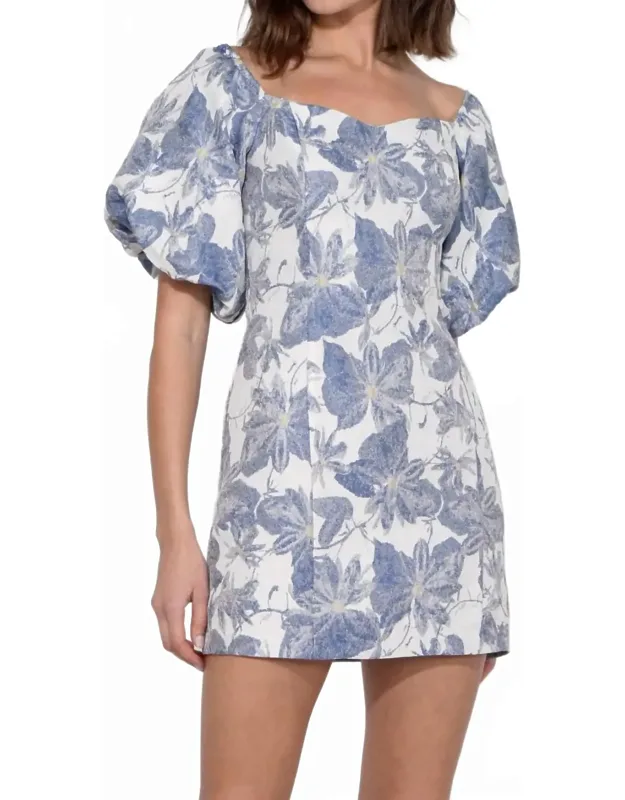 Kasia Jacquard Off Shoulder Mini Dress