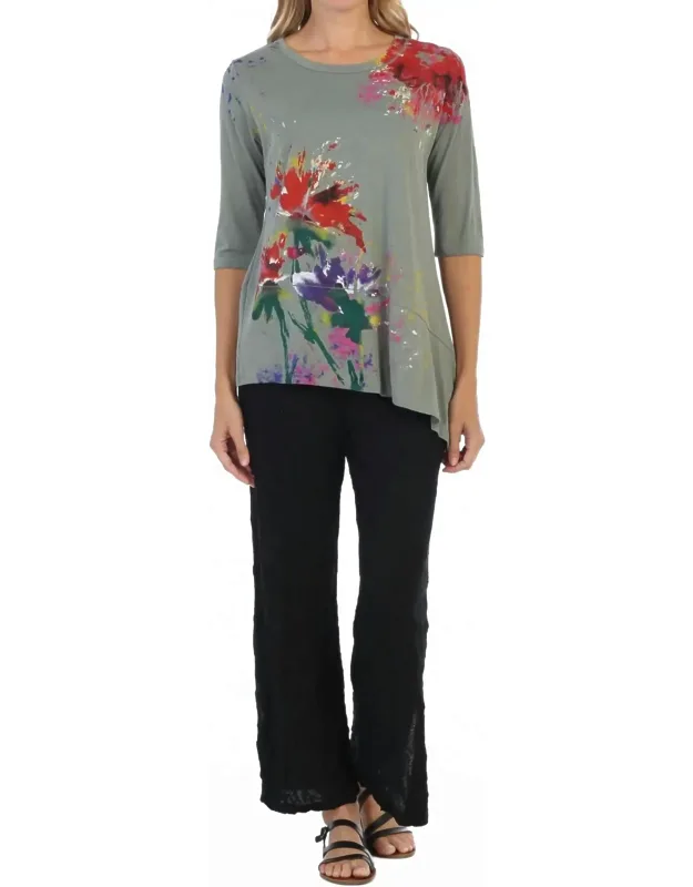 Floral Poem Asymmetric Top