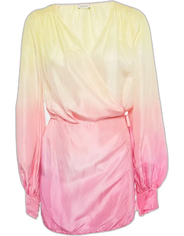 Ombre Wrap Around Mini Dress