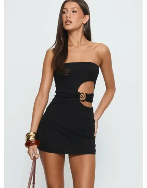 Stargazer Strapless Keyhole Mini Dress