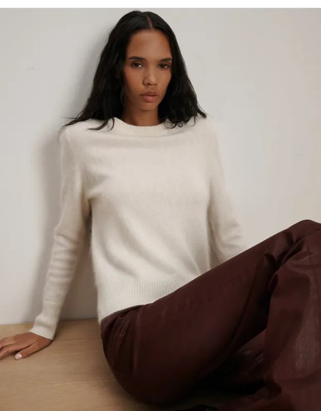 Brushed Cashmere Pullover