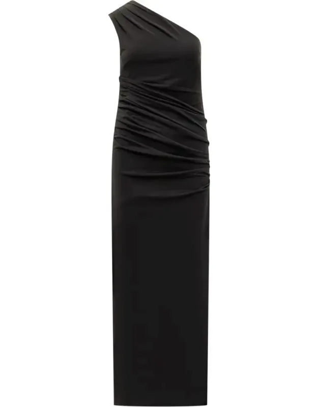 Long Dress One-shoulder Draped
