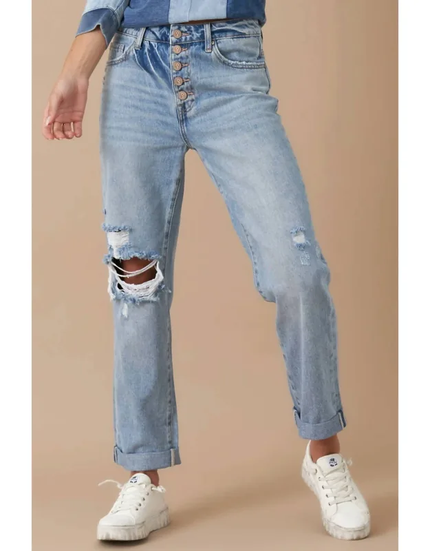Cuffed Cuties Rolled Up Boyfriend Jeans