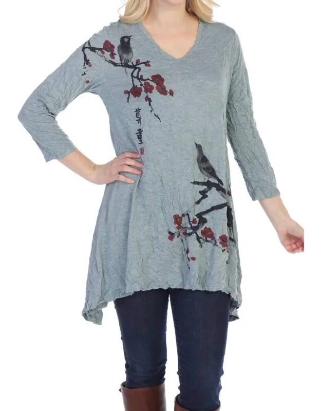Melody Crushed Melange Tunic