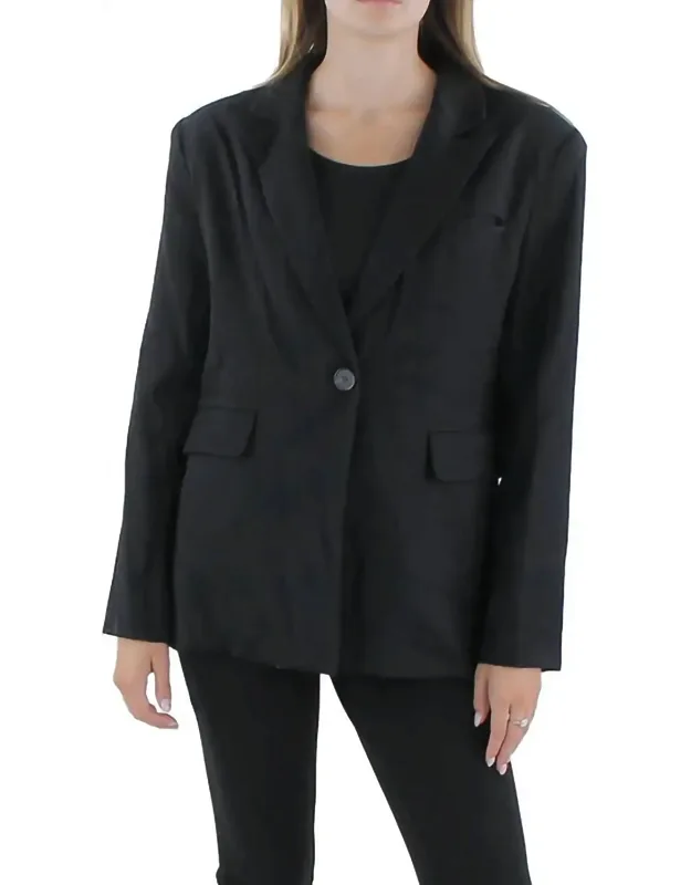 Separate Office One-button Blazer