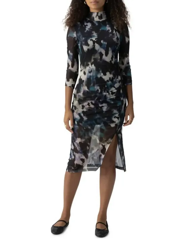 Gather Me Close Mock Dress