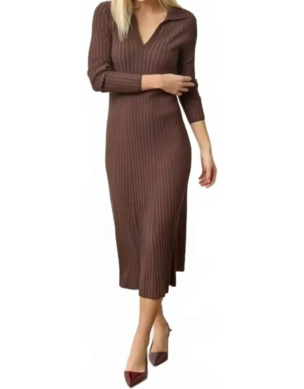 Ribbed Henley Dress