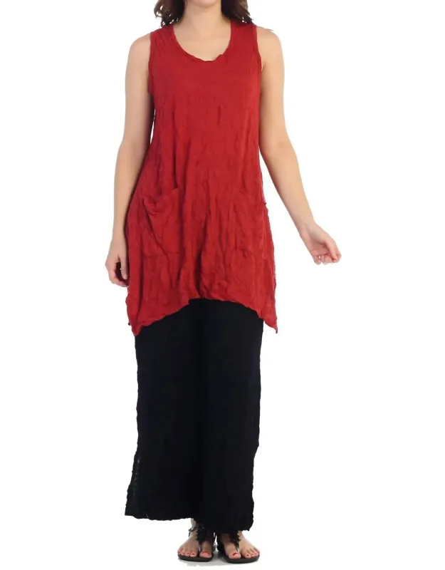 Crushed Sharkbite Tunic Top