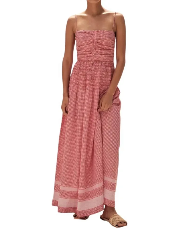 Gingham Maxi Dress